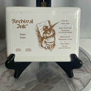 Ranger Archival Ink Pad Sepia A3P06725 Acid Free Waterproof Non-Toxic New